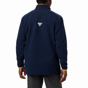 Columbia Collegiate PFG Harborside™ Skinna Jacka - Michigan Herr Blå (KNFVR3908)